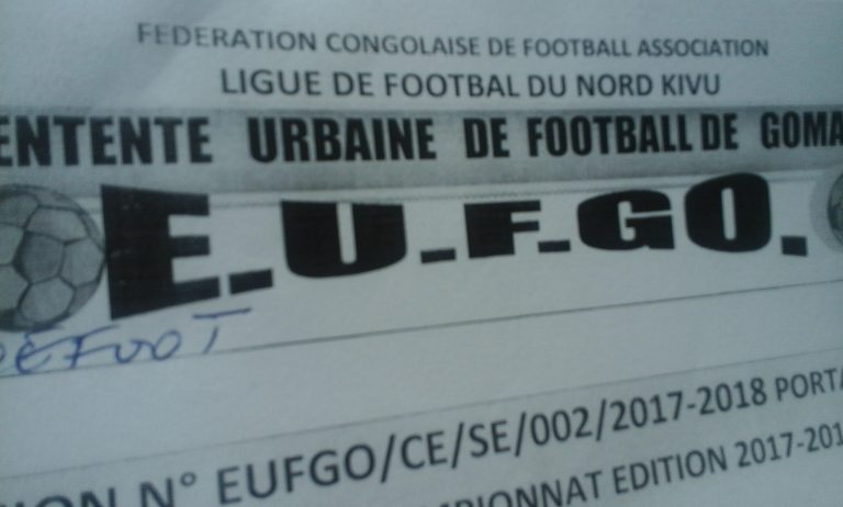 ​Football/Goma : L'EUFGO prévoit une phase préliminaire avant le début des hostilités.