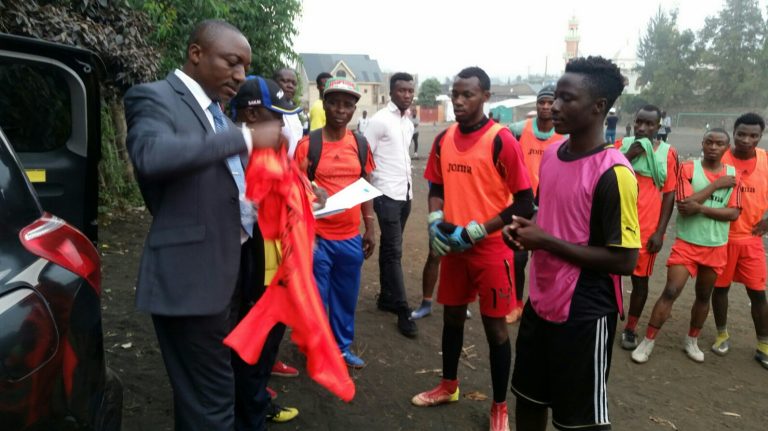 Ecofoot Nyiragongo-Goma: des équipements réceptionnés par les joueurs.