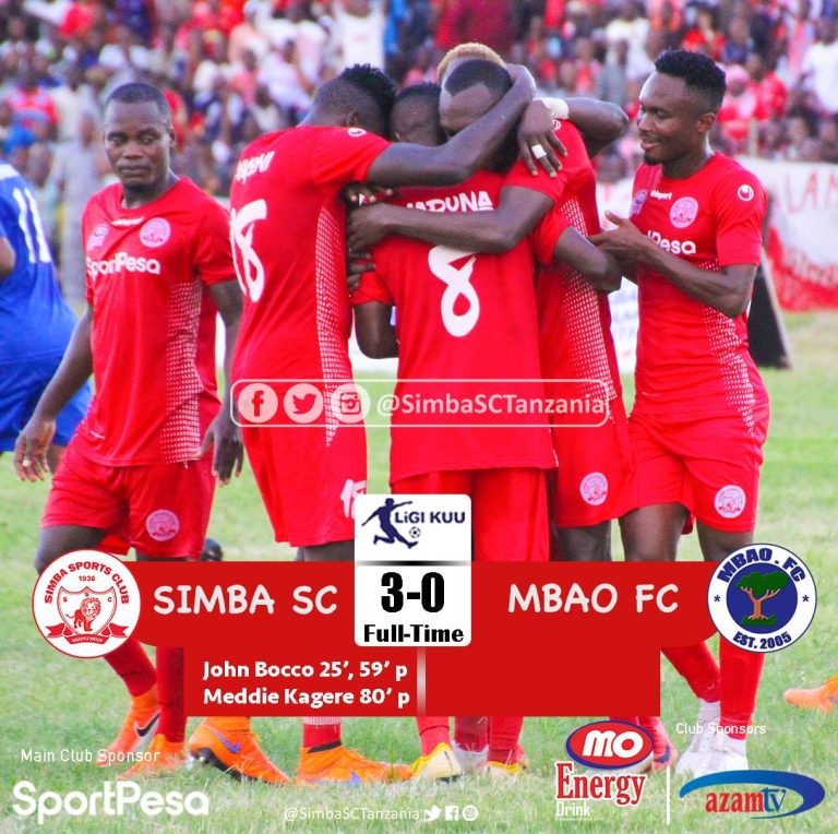 Ligue 1-Tanzanie: avant Mazembe, Simba explose Mbao