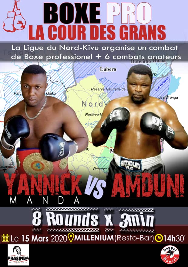 Goma: deux géants de la boxe pro vont croiser les gants pour honorer la femme