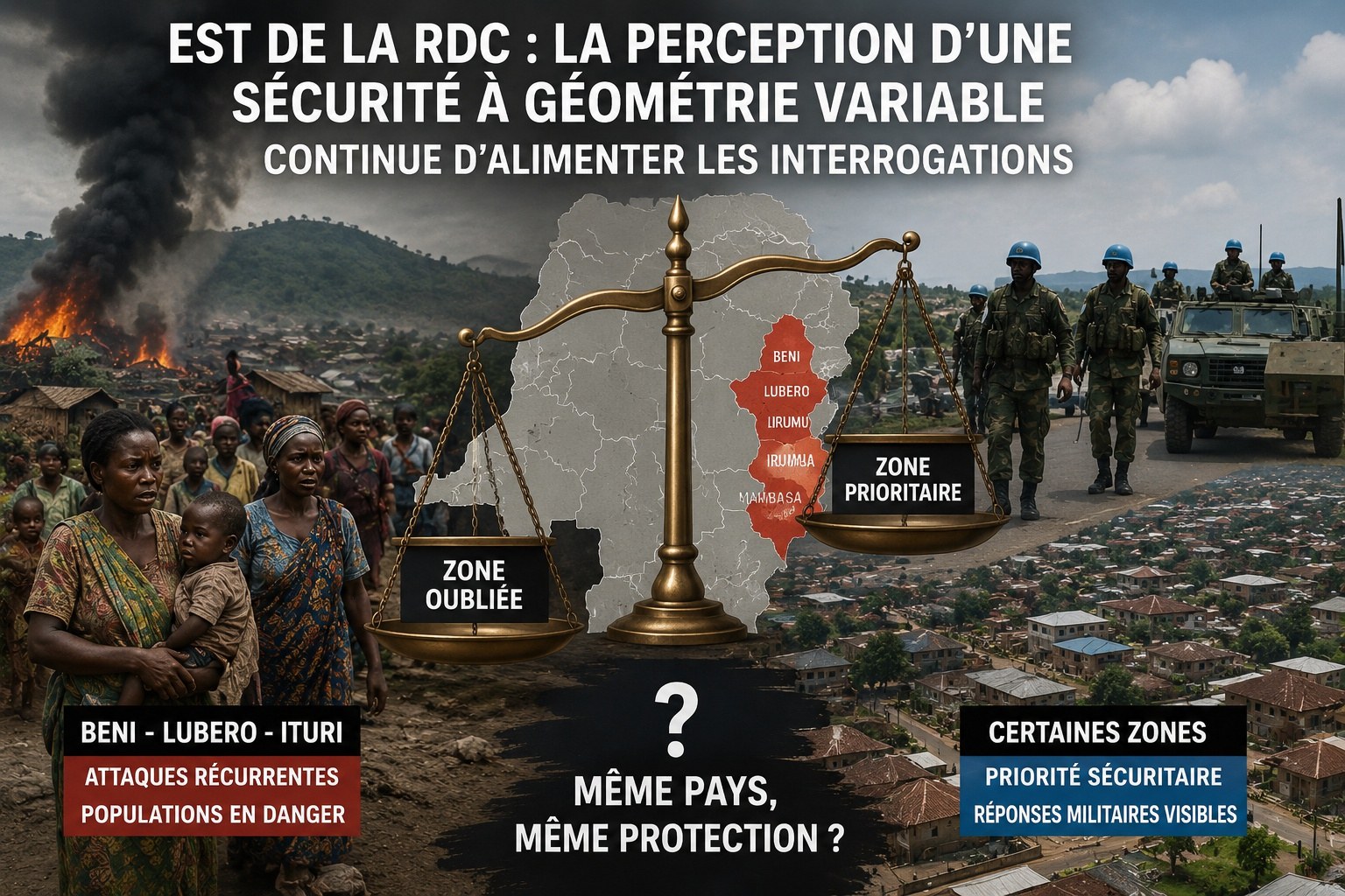 Est de la RDC : la perception d’une sécurité à géométrie variable continue d’alimenter les interrogations