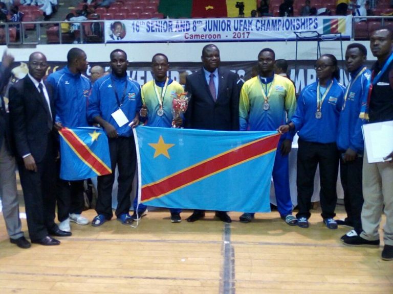 La R.D.C décroche 4 médailles au terme de la première épreuve du championnat d&rsquo;Afrique de Karaté Cameroun 2017