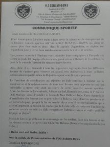​News : L'O.C Bukavu Dawa, bientôt dans une autre capitale d'Afrique pour le 2è stage