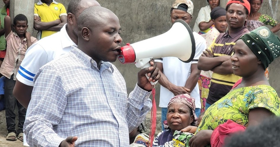 Nyiragongo :L’administrateur du territoire Ephrem KABASHA appelle la population de Kiziba II et Ngangi à œuvrer pour la paix,la sécurité et la lutte contre le tribalisme.
