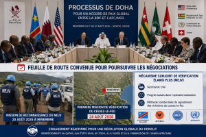 Processus de Doha : RDC et AFC/M23 s’accordent sur une feuille de route, une mission de vérification attendue à Minembwe