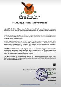 Bombardement d’un aéronef humanitaire à Minembwe : l’AFC-M23 dénonce un « acte terroriste »