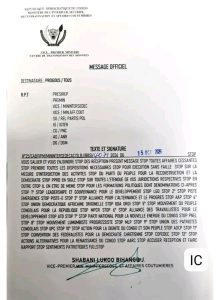 ​RDC : Le gouvernement suspend les activités du PPRD et de 12 autres partis politiques sur toute l'étendue du territoire