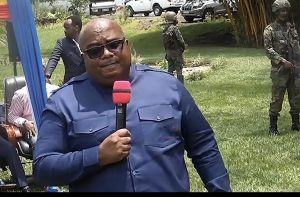 Bertrand Bisimwa lors d’un rassemblement du FRN