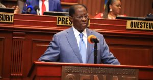 Alexis Thambwe Mwamba, ancien président du Sénat de la RDC
